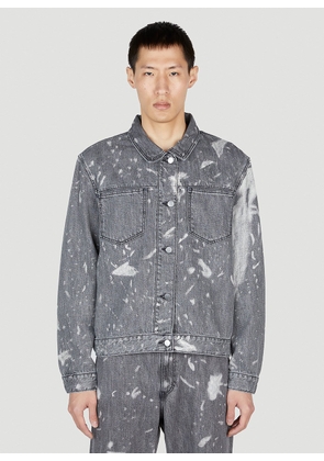LN-CC x Non Denim Pocket Bleached Denim Jacket - Man Jackets Grey L