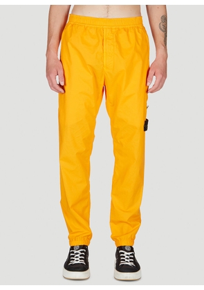 Stone Island Logo Patch Track Pants - Man Track Pants Orange 36