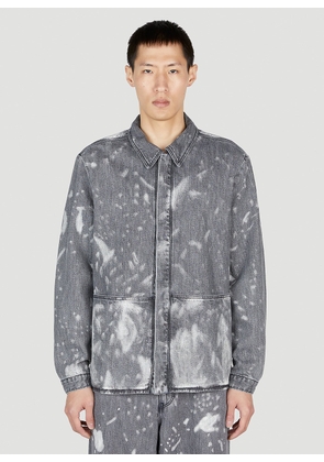 LN-CC x Non Denim Work Bleached Denim Jacket - Man Jackets Grey S