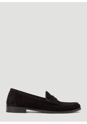 Saint Laurent Le Loafer Leather Slip-ons - Man Slip Ons Black Eu - 40