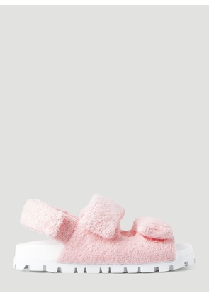 Miu Miu Celeste Teddy Sandals - Woman Sandals Pink Eu - 39