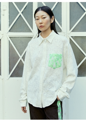 Reward If Found Knit Shirt - Woman Shirts White L