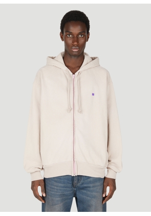 Acne Studios Zip Up Hooded Sweatshirt -  Sweatshirts Beige Xl