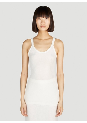 Bottega Veneta Ribbed Tank Top - Woman Tops White Xs