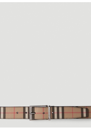 Burberry Louis Check Belt - Man Belts Beige 90