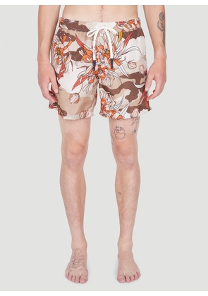 Moncler Floral Swim Shorts - Man Swimwear Beige L
