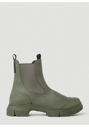 GANNI Rubber City Boots - Woman Boots Green Eu - 39