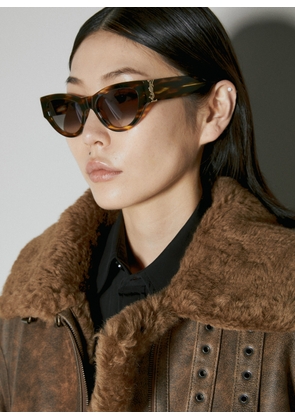 Saint Laurent Sl M94 Cat Eye Sunglasses - Woman Sunglasses Brown One Size