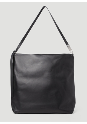 Rick Owens Large Leather Tote Bag - Man Tote Bags Black One Size