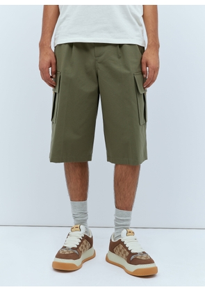 Gucci Cargo Bermuda Shorts - Man Shorts Green It - 46