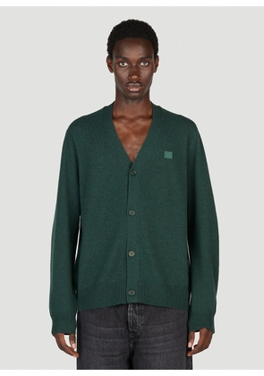 Acne Studios Face Patch Knit Cardigan - Man Knitwear Green M