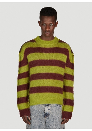 Marni Double Stripe Sweater - Man Knitwear Green Eu - 48