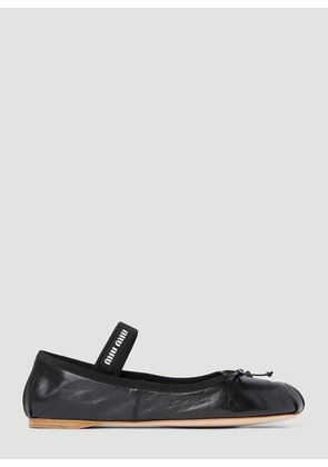 Miu Miu Ballerina Flats - Woman Flats Black Eu - 40