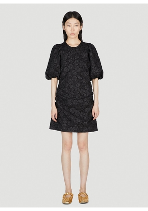 GANNI Jacquard Dress - Woman Dresses Black Eu - 40