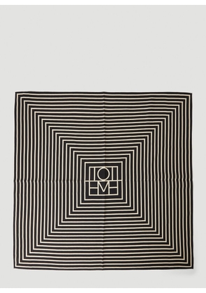 TOTEME Signature Monogram Scarf - Woman Scarves Black One Size
