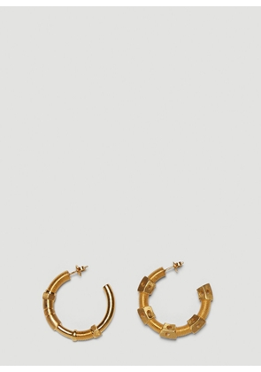 Bottega Veneta Thread Large Hoop Earrings - Woman Jewellery Gold One Size