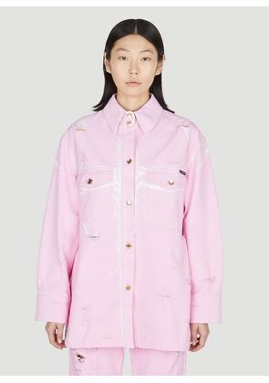 Dolce & Gabbana Oversized Shirt - Woman Jackets Pink It - 40