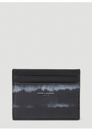 Saint Laurent Painted Card Holder - Man Wallets & Cardholders Black One Size