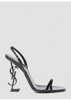 Saint Laurent Opyum Slingback High Heel Sandals - Woman Heels Black Eu - 37