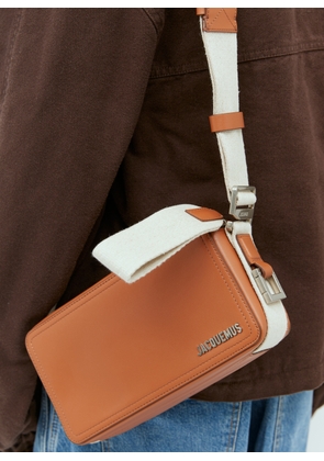 Jacquemus Le Cuerda Horizontal Crossbody Bag - Man Crossbody Bags Camel One Size
