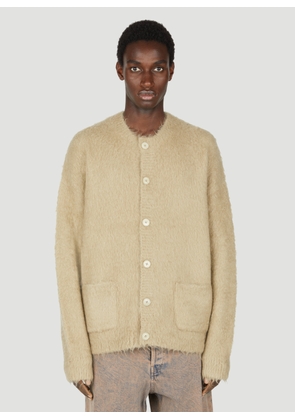 Acne Studios Fuzzy Cardigan - Man Knitwear Khaki Xxl