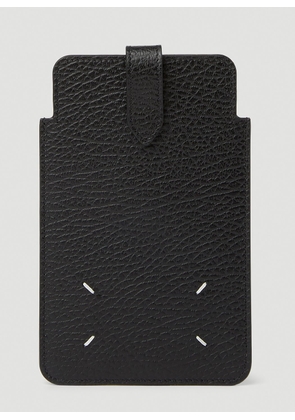 Maison Margiela Signature Stitch Phone Pouch - Man Tech Black One Size