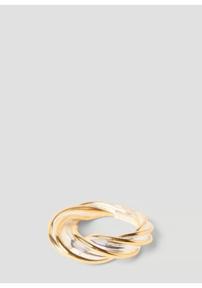 Bottega Veneta Pillar Twisted Ring - Woman Jewellery Gold It - 11