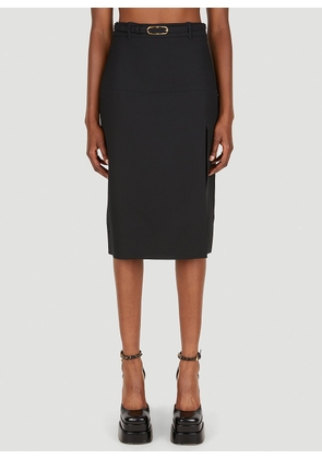 Gucci Belted Pencil Skirt - Woman Skirts Black It - 42
