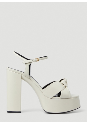 Saint Laurent Bianca Platforms - Woman Heels White Eu - 39