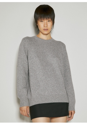 Prada Wool And Cashmere Sweater - Woman Knitwear Grey It - 40