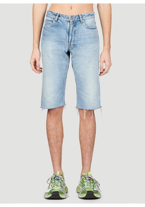 Balenciaga Slim Fit Denim Shorts - Man Shorts Blue M