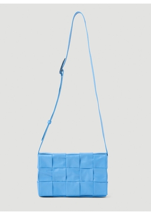 Bottega Veneta Cassette Shoulder Bag - Man Crossbody Bags Blue One Size