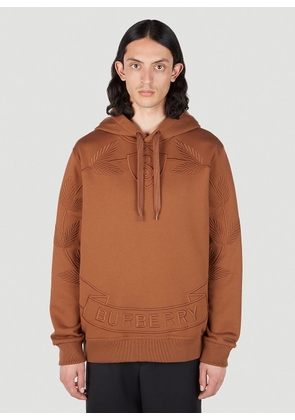 Burberry Haggerston Crest Hooded Sweatshirt - Man Sweatshirts Brown S