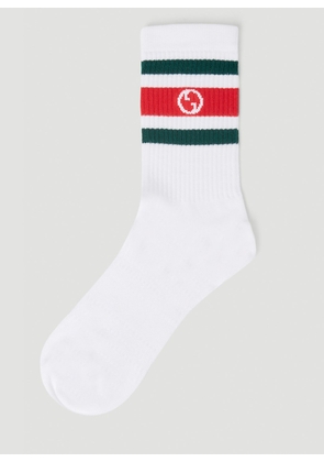 Gucci Round Interlocking G Socks - Man Socks White L