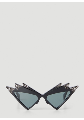 Gucci Cat Eye Sunglasses - Woman Sunglasses Black One Size