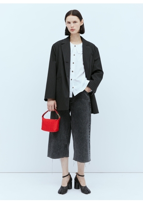 GANNI Butterfly Small Pouch Satin Handbag - Woman Handbags Red One Size