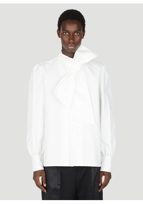 Saint Laurent Lavallière Neck Shirt - Man Shirts White Eu - 39