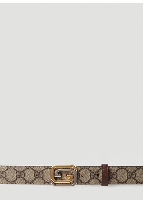 Gucci Reversible Logo Motif Interlocking G Belt - Man Belts Beige 95