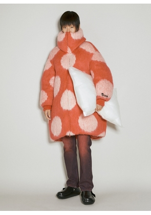 Marni Oversized Long Polka Dot Down Coat - Woman Jackets Red S