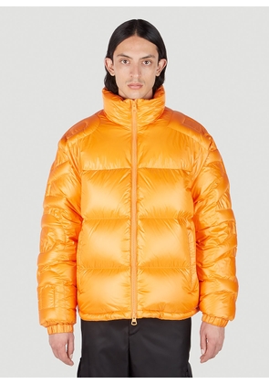 Burberry Logo Puffer Jacket - Man Jackets Orange Xl