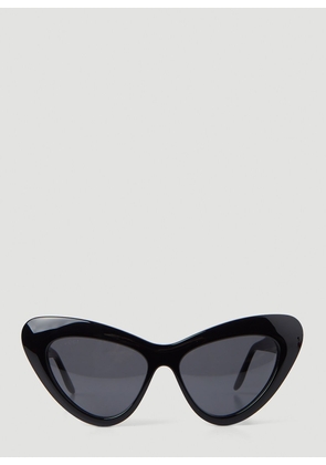 Gucci Exaggerated Cat Eye Sunglasses - Woman Sunglasses Black One Size