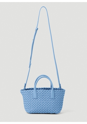 Bottega Veneta Cabat Mini Tote Bag - Woman Tote Bags Blue One Size
