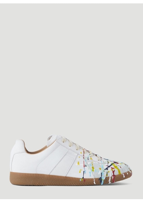 Maison Margiela Replica Paint Low-top Sneakers - Woman Sneakers White Eu - 39