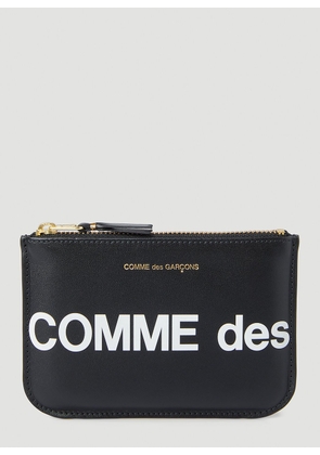 Comme des Garçons Wallet Huge Logo Pouch Bag -  Wallets & Cardholders Black One Size