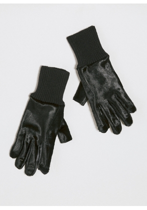 Rick Owens Ribcuff Hair Gloves - Man Gloves Black 9
