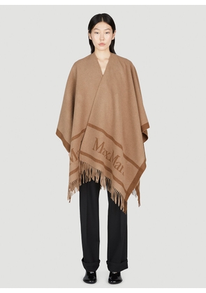 Max Mara Hilde Poncho - Woman Coats Camel One Size