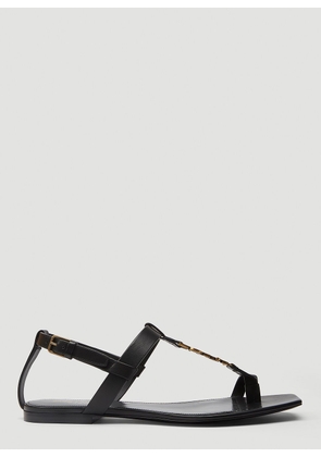 Saint Laurent Cassandra Sandals - Woman Sandals Black Eu - 41