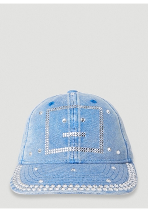 Acne Studios Face Patch Baseball Cap -  Hats Blue One Size