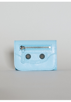 Balenciaga Le Cagole Mini Wallet - Woman Wallets & Cardholders Blue One Size