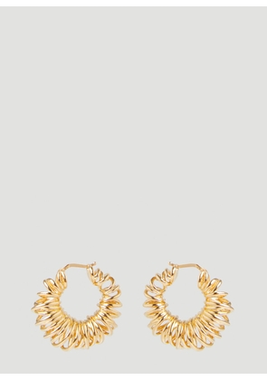 Bottega Veneta Curl Hoop Earrings - Woman Jewellery Gold One Size